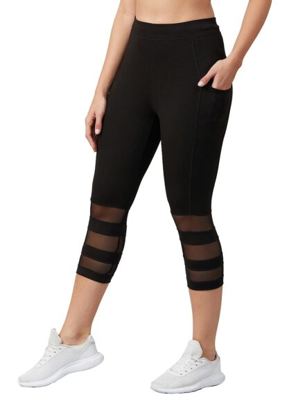 BLINKIN Women's Slim Fit Polyester Capri Pants