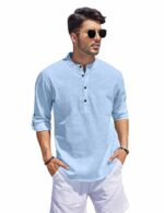 Bellstone Men's Cotton Blend Solid Regular Dress Shirt - Image 2