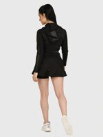 RAXEDO Mid-Waisted Black Sport Skirts for Women | Comfortable Athletic Wear for Gym & Outdoor Activities | Cotton Lycra Fabric - Image 4