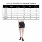 CHKOKKO Double Layered Sports Gym Workout Running Shorts for Women - Image 2