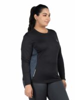 CHKOKKO Women Regular Fit Full Sleeve Round Neck Dry Fit Gym Sports T-Shirt - Image 5