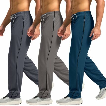 Pinkmint Track Pant for Men Spendex Regular Fit Active Wear Jogger l Sports Wear l Gym Track Pants (Pack of 3)