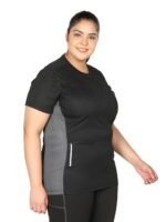 CHKOKKO Women Plus Size Round Neck Dry Fit Gym Sports T-Shirt - Image 4