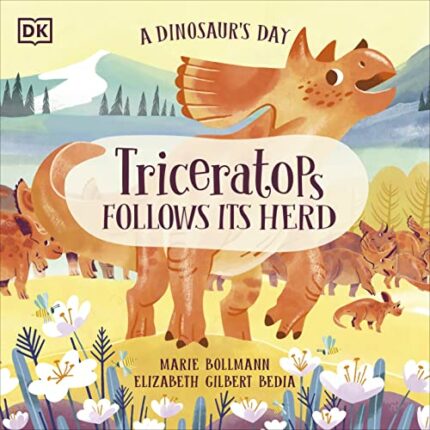 A Dinosaurs Day: Triceratops Follows Its Herd
