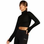 E1.88 Woman Zip Croptop with Thumbholes || Women Activewear top with Thumbhole ||Zip Gym Croptop with Thumbholes