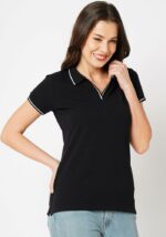 Wear Your Opinion Womens Premium Pique Polo Collar Neck T-Shirt (Design: Tipped Polo) - Image 3
