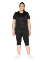 CHKOKKO Women Plus Size Round Neck Dry Fit Gym Sports T-Shirt - Image 6