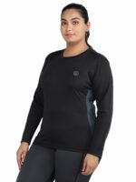 CHKOKKO Women Regular Fit Full Sleeve Round Neck Dry Fit Gym Sports T-Shirt - Image 4
