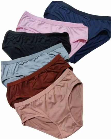 Amazon Brand - LUVREENA? Women Hipsters Panties 100% Super Soft Cotton Hipster Ladies Plain Bright Panty/Innerwear Soft Panties Underwear Combo Pack 3 Or 6 (Colour May Very)
