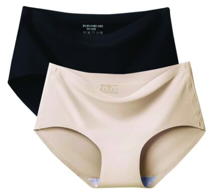 PLUMBURY? Women's Seamless Hipster Ice Silk Panty (Sizes M to XXL)