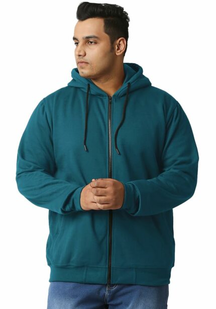 Wear Your Opinion Men's Plus Size Fleece Zipper Hoodie Jacket