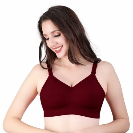 TRYLO Riza COTTONFIT Women's 100% Cotton,Non-Padded,Non-Wired Full Coverage Bra Available in Multicolor