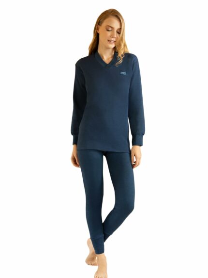 Lux Cottswool Women's Upper and Lower Thermal Set | Thermal Set for Women