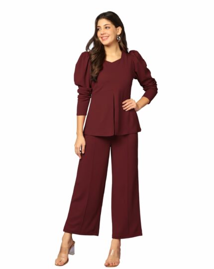 Leriya Fashion Co Ord Set for Women | Co Ord Set for Women Stylish | Festive Co Ord Set for Women | Travel Co Ord Set for Women | Full Sleeve Women Co-ord set