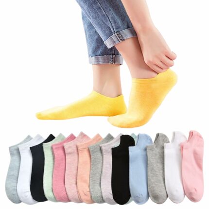 NICSY Women Socks No Show Low Cut Invisible Liner Non slip Athletic Boat Girls Socks Comfort Ankle Length Free Size