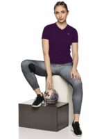 COPPERSMITH Women's Sport V Neck Half Sleeve T-Shirt - Gym Tshirt for Women Workout - Image 6