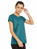 Clovia Women's Polyester Activewear Short Sleeve Sports T-Shirt - Image 4