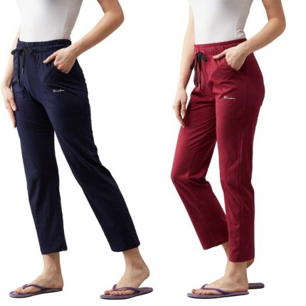 BLINKIN Women's Cotton RelaxFit Pajama Combo (Pack of 2)