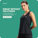 Boldfit Tank Top for Women Gym Wear Tops for Training, Workout, Sleeveless Tops for Women for Running Gym Tops for Women Lightweight Tank Tops for Women Sports Regular Fit Vest for Women Gym Vest - Image 3