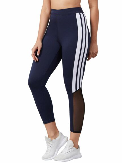 BLINKIN Women's Gym Wear Skinny Tights | Track Pants With Mesh Insert : Ideal For Active Wear, Yoga & Workout - The Ultimate Gym Pants For Women & Girls(1707)