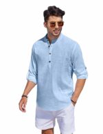 Bellstone Men's Cotton Blend Solid Regular Dress Shirt - Image 3