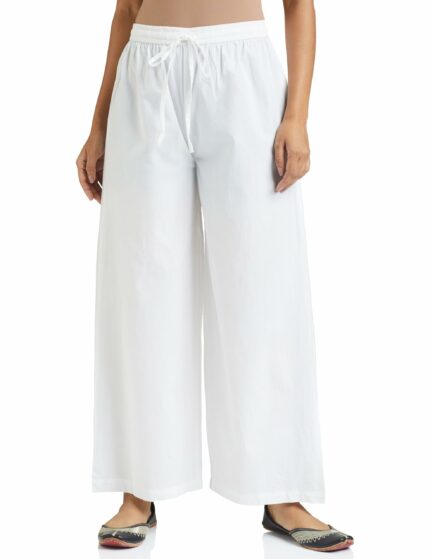 Amazon Brand - Myx Women's Loose Cotton Relaxed Fit Palazzo