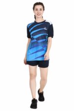 TRIZON Women Kabaddi Kit, Kabaddi Jersey, Kabbadi Dress | T-Shirts for Women, Half Sleeves, Regular fit Sports Tshirt for Women's & Girl's | Printed Sports t shirt Short