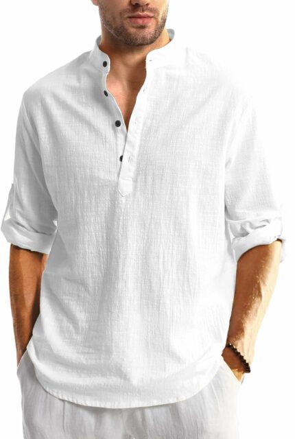 Bellstone Men's Solid Regular Fit Kurta