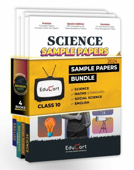 Educart CBSE Class 10 Sample Paper 2024 Bundle - Science, Maths, Social Science & English 2023-24 (Introducing Revision Maps and Past Year Papers)?
