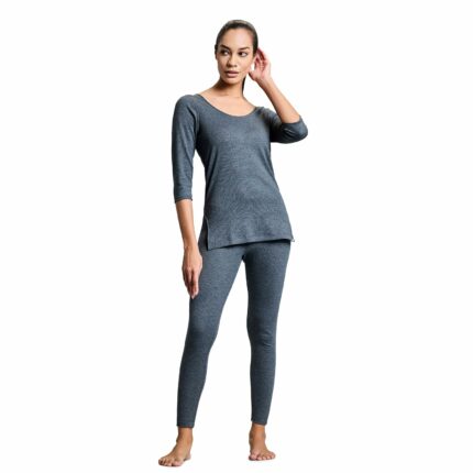 Boldfit Thermal Wear for Women Set Top & Bottom Winter Wear for Women for Women Set Natural Insulation Body Warmer for Women Cotton-Viscose Thermals for Women Thermal Inner for Women Set & Top Wear