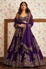 WeaRSquad Women?s Art Silk Lehenga Choli (Purple Kayra) - Image 2