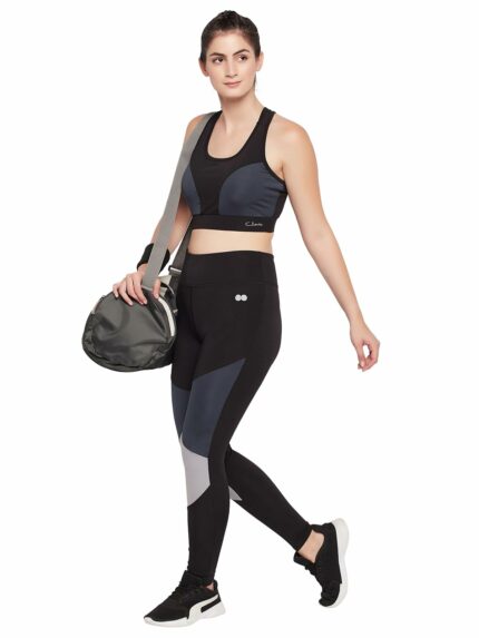 Clovia Women's Slim Polyamide Sports Tights .