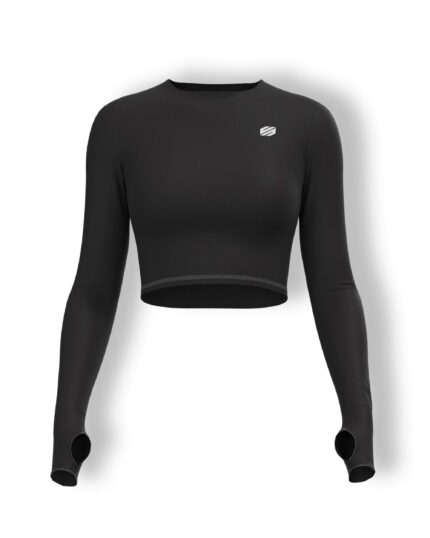 Sfytt Women Workout Crop Top Athletic Yoga Long Sleeve Fitness Tight Tee Gym Cropped Tank Tops