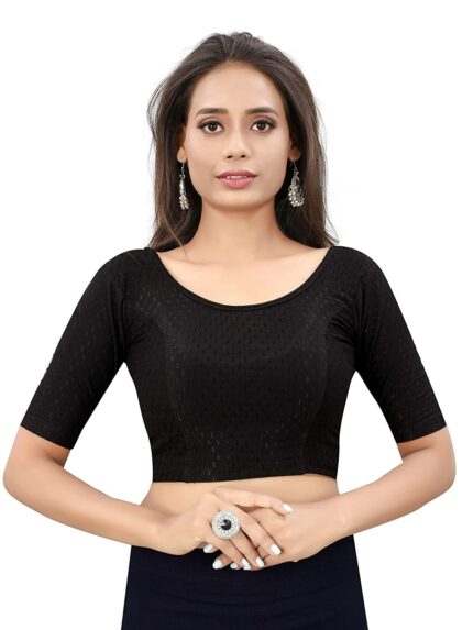 Bhochi Round Neck Cotton Lycra||Stretchable Blouse for Women ||Readymade Blouse for Women ||Blouse Readymade ||Stretchable Blouse Readymade
