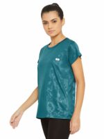 Clovia Women's Polyester Activewear Short Sleeve Sports T-Shirt - Image 3