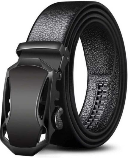 ZORO Men's Vegan Leather Premium Belt for Men - Stylish & Durable, Formal/Casual,Autolock,Black | Fit on up to 40 Inches Waist size (BLACK 58-BK72, 1)
