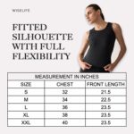 Wiselife Yoga Tank Top for Women ? Gym Wear, Sleeveless Workout, Running & Sports Tank Tops, Lightweight Activewear, Regular Fit Vest, Super Combed Sports, Fitness, Exercise, Running, Gym Vest - Image 4