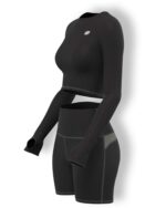 Sfytt Women Workout Crop Top Athletic Yoga Long Sleeve Fitness Tight Tee Gym Cropped Tank Tops - Image 4