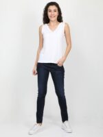 ECOLINE Clothing Eco-Friendly Women's Cotton Dual V Neck/Round Neck Tank Top - Image 6