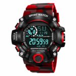 Shocknshop Digital Sports Multi Functional Black Dial Watch for Men - Stylish & Durables Boys -315RED