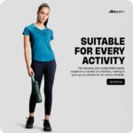 Boldfit Gym T Shirt for Women V Neck Regular Tshirt for Women Quick Dry Active Wear T Shirts for Woman Dry Fit Polyester t Shirts for Women for Gym & Sports Wear Anti Odor Women T Shirt - Image 6