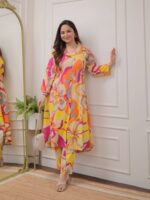 Leriya Fashion Women Co ord Set | Co-ord Set for Women Stylish | Kurta Set for Women | Kurta | Ethnic Set | 3/4 Sleeve - Image 2