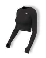 Sfytt Women Workout Crop Top Athletic Yoga Long Sleeve Fitness Tight Tee Gym Cropped Tank Tops - Image 3