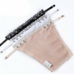 GLAMORAS Cotton Clip On Camisole for Women Mock Lace | Deep Neck Cleavage Cover Up Inner Cami Secret Slip for Women | Free Size - Set of 3 - Image 3