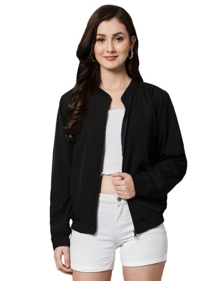 FUNDAY FASHION Women's Polyester Standard Length Jacket