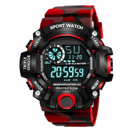 Acnos? Premium Brand - A Digital Watch Shockproof Multi-Functional Automatic 5 Color Army Strap Waterproof Digital Sports Watch for Men - Stylish & Durable's Kids Watch for Boys Watch for Men - Stylish & Durable Pack of 1
