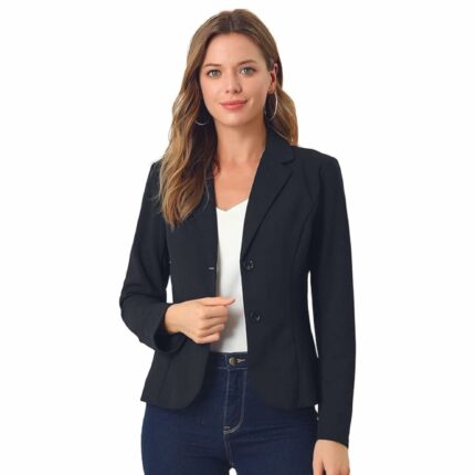 Casual & Formal Single-Breasted Blazer Regular Fit Stylish Blazer for Womens