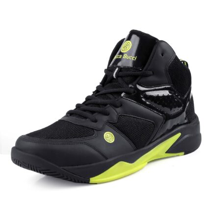 Bacca Bucci? Men's Wager Basketball Shoes with Natural Rubber Sole & Breathable Upper