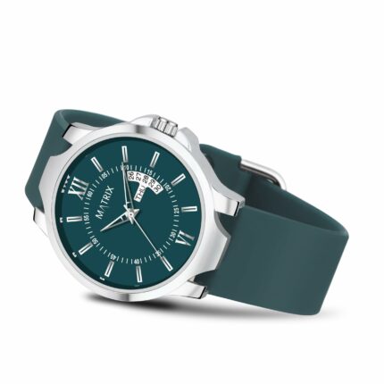Matrix Antique 2.0 Day & Date Softest Silicone Strap Analog Watch for Men - Stylish & Durable & Boys