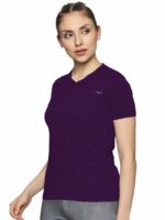 COPPERSMITH Women's Sport V Neck Half Sleeve T-Shirt - Gym Tshirt for Women Workout - Image 3